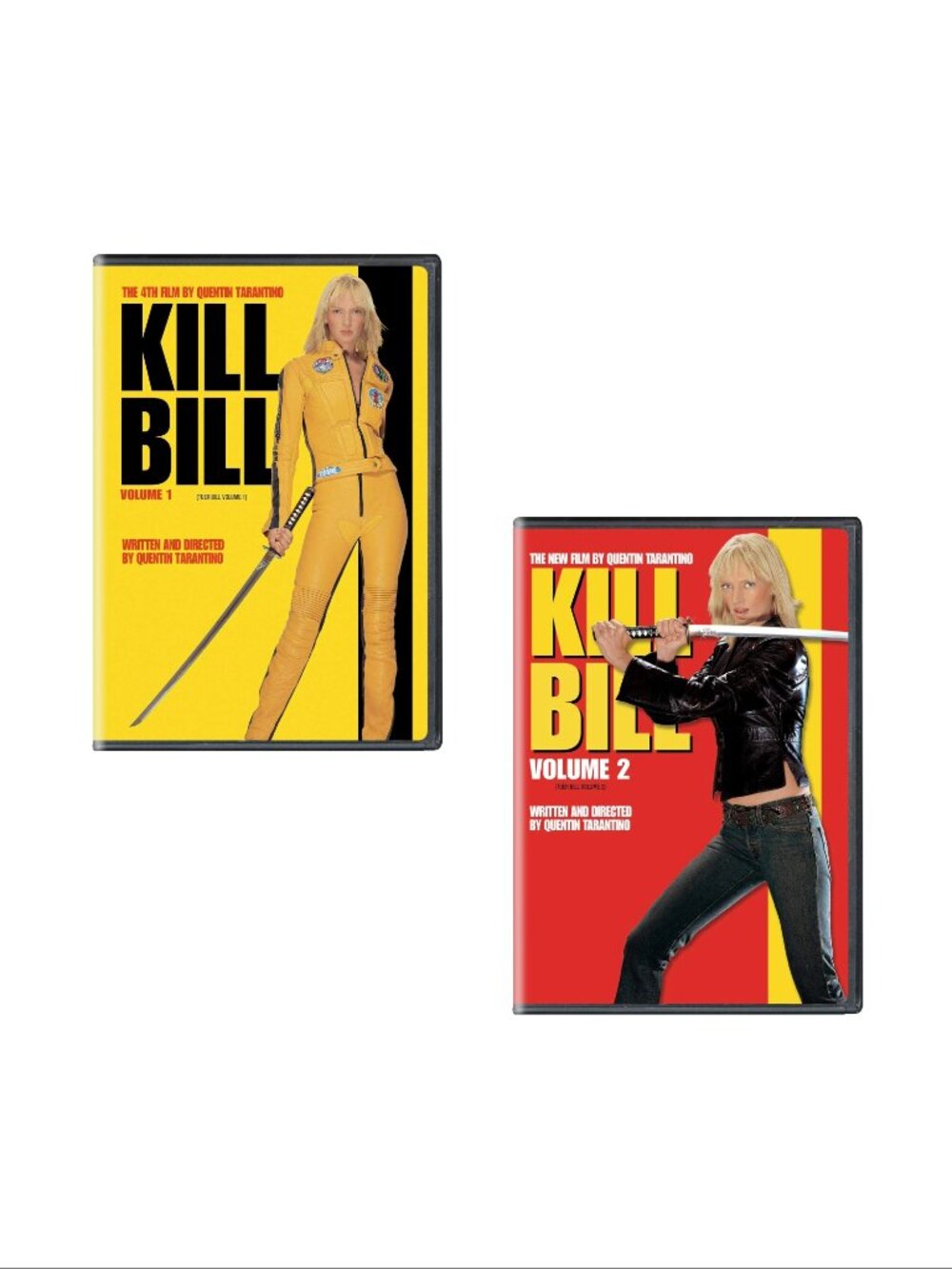 Kill Bill Volumes 1 & 2 DVDs Uma Thurman, Quentin Tarantino SEALED